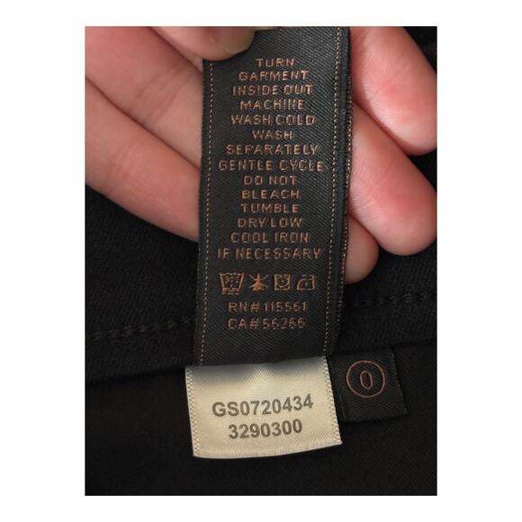 Jen7 Jeans Pull-on Skinny Classic Black size 0 - Picture 6 of 6